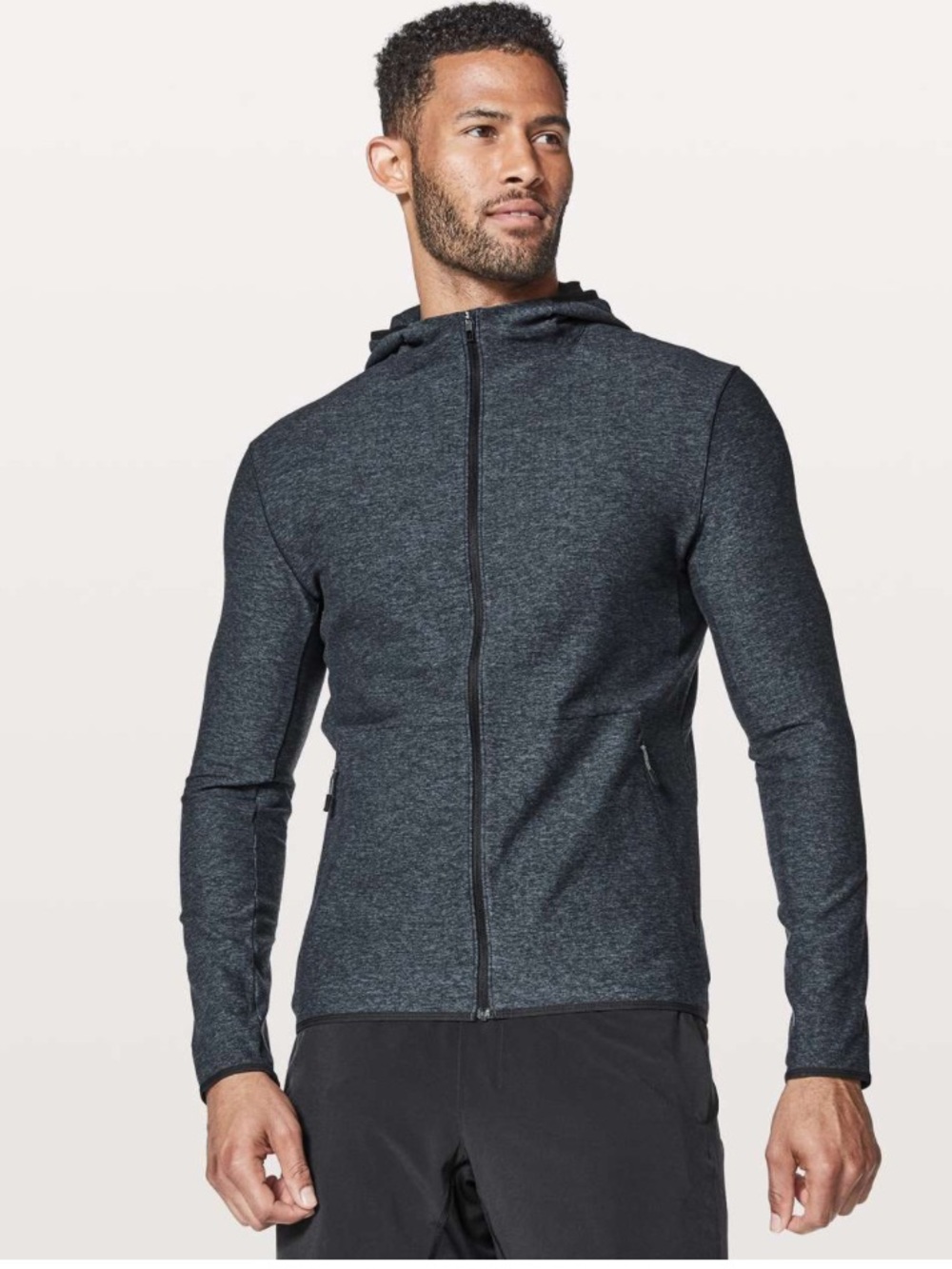lululemon athletica Surge Warm Full Zip Hoodie - Heathered Nocturnal Teal/Black